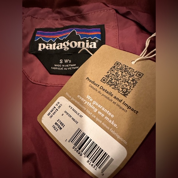 NWT. Patagonia Women’s Radalie Insulator Quilted Jacket, Mystery Mauve, Size S - Picture 4 of 4
